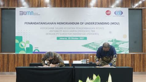 Surveyor Indonesia Dan Adhi Karya Kerjasama Kelola Limbah KIM Bisnis