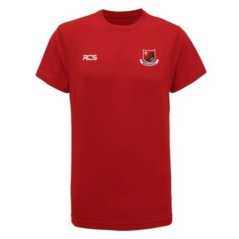 Bonymaen Rfc Adults Performance Tee Red Rcs Teamwear