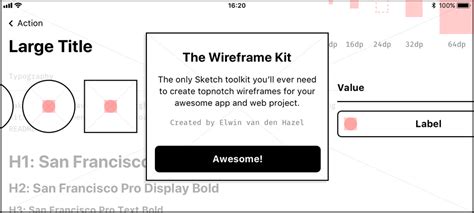 Best Free Sketch Wireframe Kit Resources In