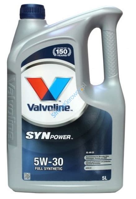 Valvoline Synpower Xl Iii C W L Samochodowe Oleje Silnikowe