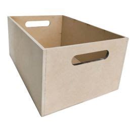 Caja de MDF con agarradera Natural Mercería y Manualidades Parisina