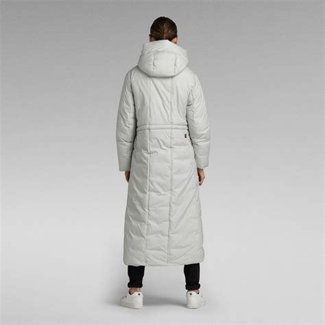 G Whistler Padded Extra Long Parka Light Blue G Star RAW