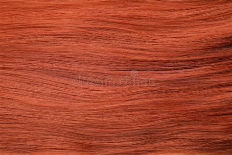 Textura Del Pelo Rojo Como Cierre De Fondo Foto De Archivo Imagen De