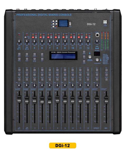 12 Channel Professional Digital Mixer Dgi 12 With Rack Mount Digital