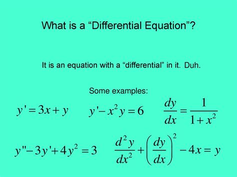 Section 91 Introduction To Differential Equations Ppt Download