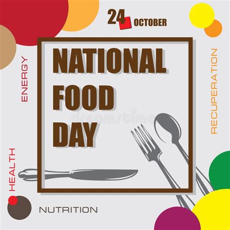 National Food Day stock illustration. Illustration of heartiness ...