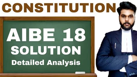 Aibe Constitution Aibe Solutions Aibe Solved Paper Aibe