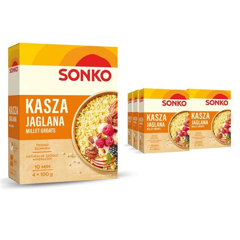 6x SONKO Kasza jaglana nieprażona 4x100g Sonko Sklep EMPIK