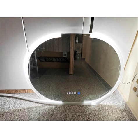 Огледало с LED 80x60 с подгрев и часовник 8185 | Rosco