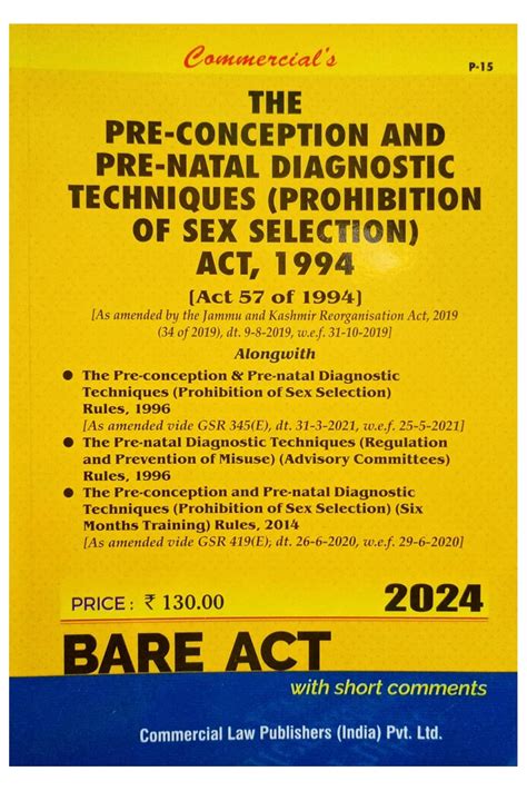 commercials bare act pre conception  pre natal diagnostic lucky