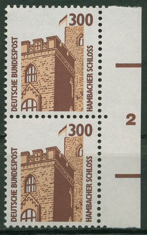 Bund 1988 Sehenswürdigkeiten SWK mit Formnummer 1348 Form Nr 2