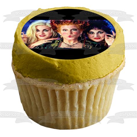 Disney Hocus Pocus Sanderson Sisters Winifred Mary Sarah Edible Cake T