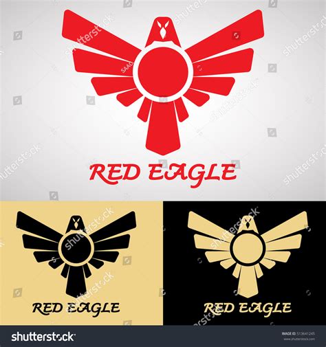 Red Eagle Logo Design Creative Business Stock Vector (Royalty Free ...