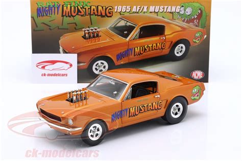 Gmp 118 Ford Mustang A Fx Rat Fink Mighyt Mustang Year 1965 Orange