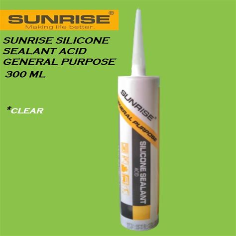 Sunrise Silicone Sealant General All Purpose Sealant Shopee Philippines