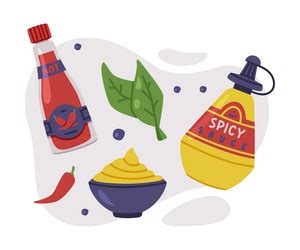 Hot And Spicy Chili Sauce In Bottle Royalty Free Vector