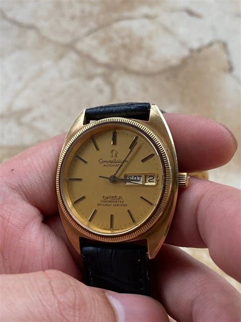 Omega Constellation Day Date Automatic 18 Karat Yellow Gold Watch