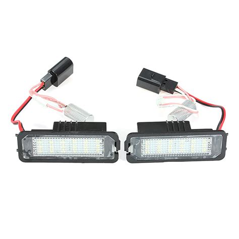 18 SMD LED License Number Plate Light For VW Golf Mk4 MK5 Passat Polo