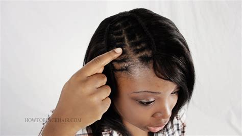 Sew In Weave For Invisible Part Extensions On African American Hair Tips Weave Hairstyles