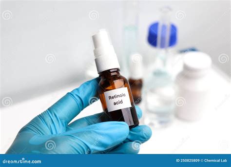 Retinoic Acid Is A Chemical Ingredient In Beauty Product Stock Image