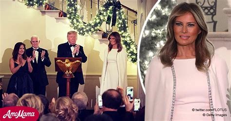 Melania Trump Sparkles In 4 000 Crystal Embellished Gown At The White