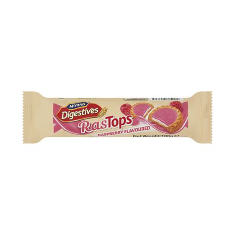 Buy Mcvitie S Digestives Tops Raspberry Biscuits 100g Coles