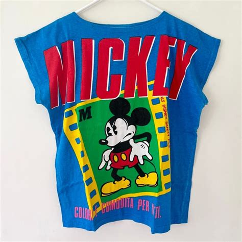 Vintage Italian Disney Mickey Mouse T Shirt Gem