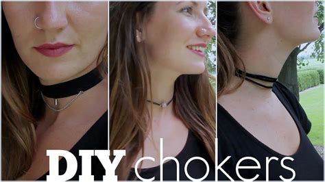 DIY Choker 3 Ways YouTube