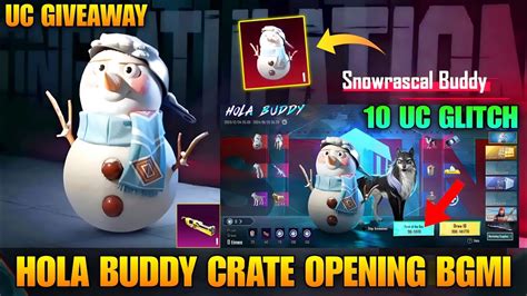 Uc Spin Hola Buddy Crate Opening Bgmi New Crate Opening Bgmi