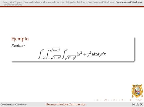 Clase Integral Triple Ppt