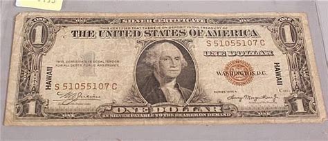 Lot U S One Dollar Silver Certificate Series 1935a