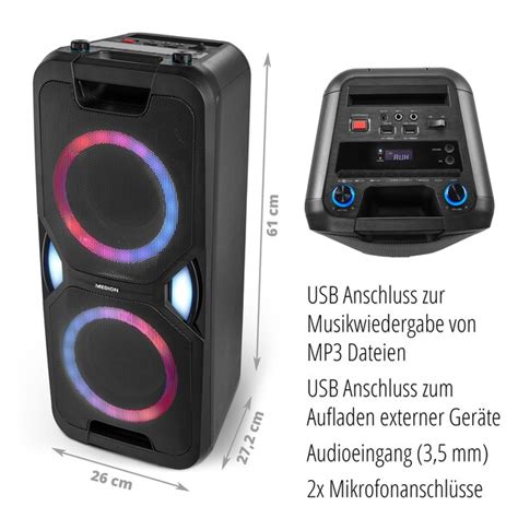 Medion® Life® P67038 Bluetooth Party Speaker Medionbe