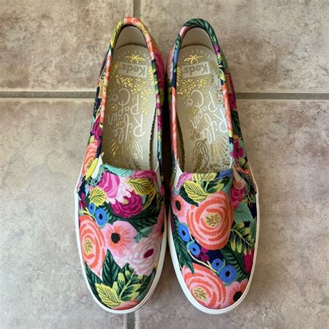 Keds Shoes Keds X Rifle Paper Co Triple Decker Juliet Floral Slip