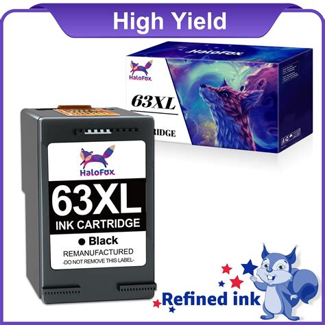 63xl 63 Xl Black Ink Cartridge For Hp Ink 63 For Hp Officejet 3830 4650 5255 3832 Envy 4520 4512