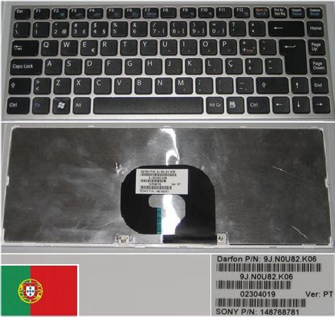 Keyboard Qwerty Po Portuguese Sony Vaio 02304019 9J N0U82 K06 148768781