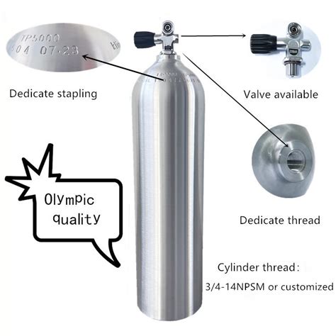 Supply S80 111l 200bar Aluminum Scuba Diving Cylinder Wholesale