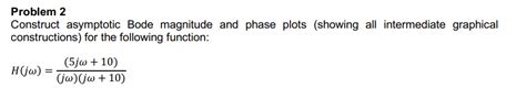 Solved Problem 2 Construct Asymptotic Bode Magnitude And Chegg