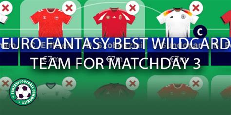 Euro Fantasy Best Wildcard Team For Matchday Fantasy Football Community