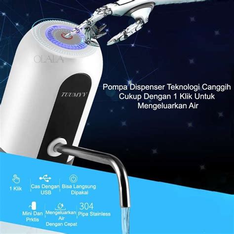 Jual Pompa Galon Elektrik Dispender Portable Led Air Minum Otomatis