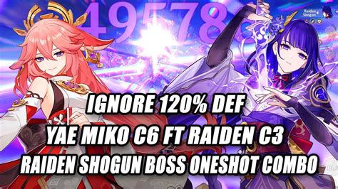 Yae Miko C6 Raiden Shogun C3 Oneshot New Boss Raiden No Inazuma Tono