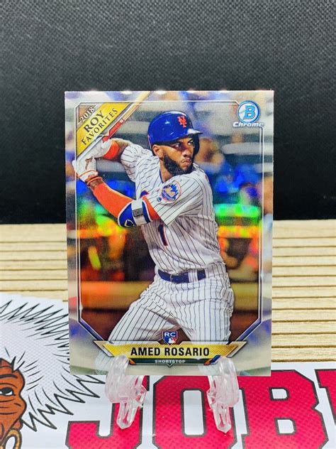 2018 Bowman Chrome ROY Favorites ROYF AR Amed Rosario Mets RC Refractor