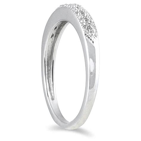 1 10 Carat Tw Diamond Wedding Band In 10k White Gold Rgf12340