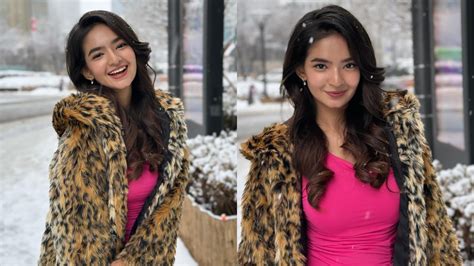 Photodump Anushka Sen Cuts Glam Figure In Hot Pink Bodycon Dress In Seoul