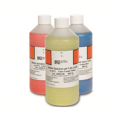 Buffer Solution Kit Colour Coded Ph Ph And Ph Ml Off