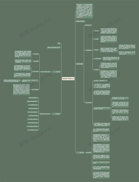 接待客户商务礼仪思维导图编号c1613852 Treemind树图