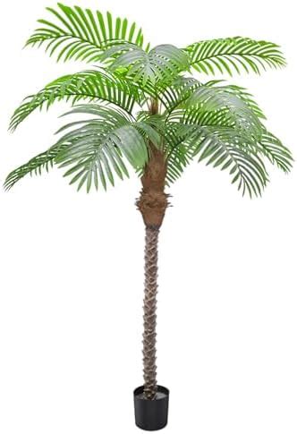 Amazon Floworld Palm Tree Artificial Tropical Plant Ft Tall Faux