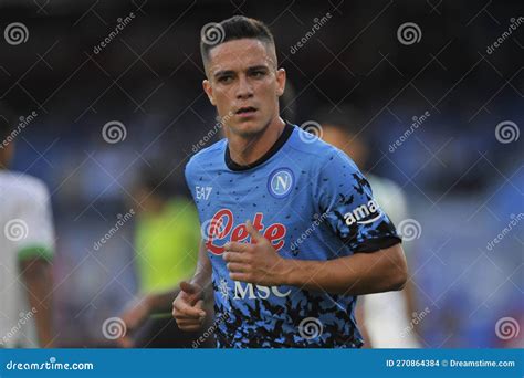 Serie Italiana Una Liga Entre Napoli Y Sassuolo Imagen De Archivo