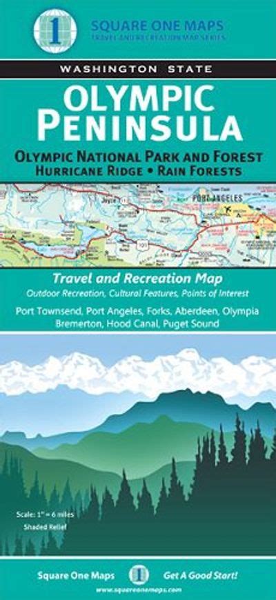 Olympic Peninsula Recreation Road Map L Square One Maps