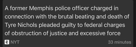 A Former Memphis Police Officer Charged In Connection With The Brutal Beating And Death Of Tyre