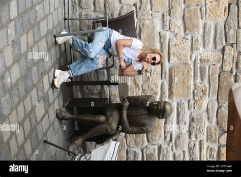 Statue Of Rudjer Boskovic A Famous Croatian Scientist Is Seen As Part
